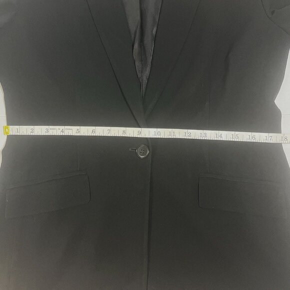 Jones New York Black Blazer Women’s Size 8 One Button Career Jacket USA - Picture 8 of 15